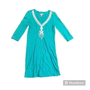 Lilly Pulitzer Tidewater Tunic Dress  Sea Foam Green  Size Small